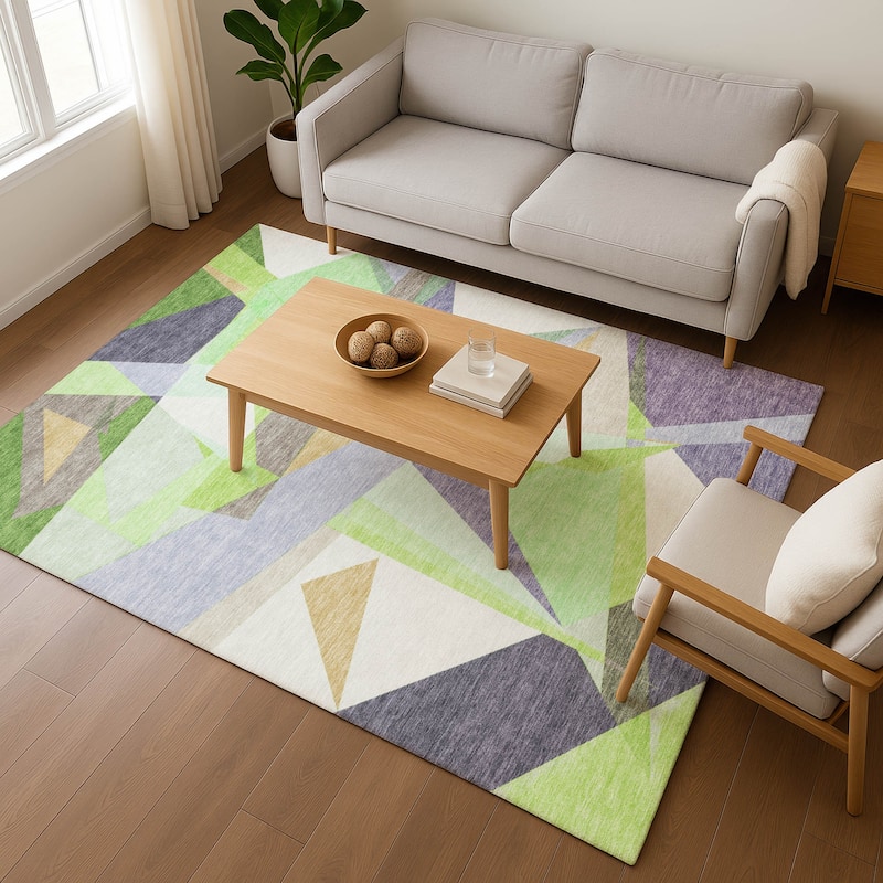 Premium Washable Super Soft Abstract Geo Mayfield Rug