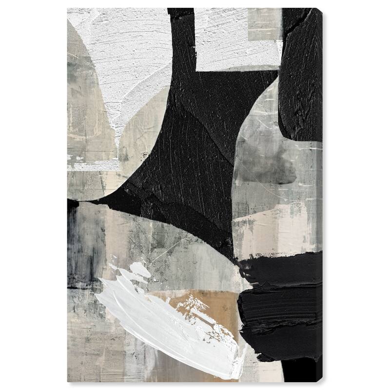 Wynwood Studio Canvas Abstract Living Room Style Black and Modern & Contemporary Wall Art Canvas Print