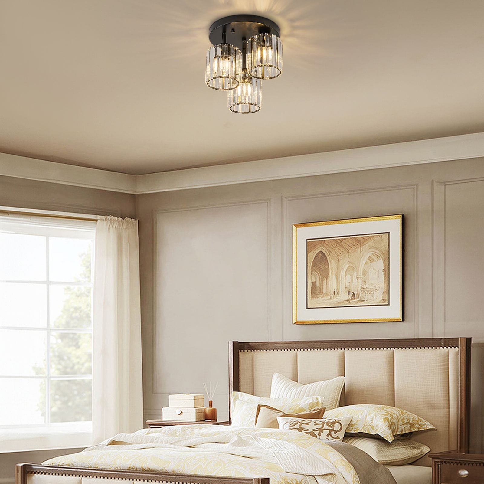 3 light zara ball flush fitting outlet