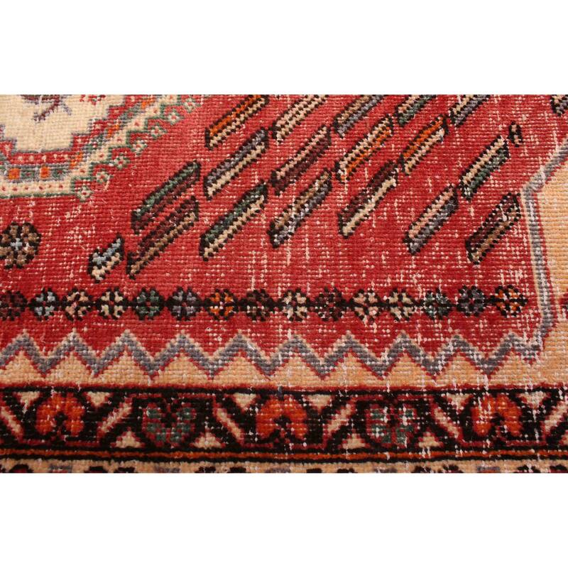 ECARPETGALLERY Hand-knotted Antalya Vintage Light Red Wool Rug - 4'11 x 6'6
