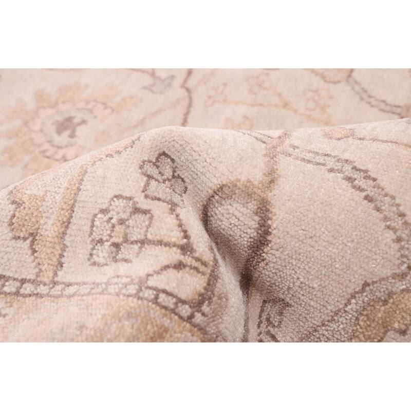 ECARPETGALLERY Hand-knotted Jamshidpour Light Grey Wool Rug - 10'0 x 13'10