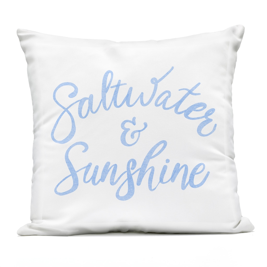 Stupell Minimal Saltwater & Sunshine Printed Outdoor Throw Pillow Design by SunDance Group; LLC