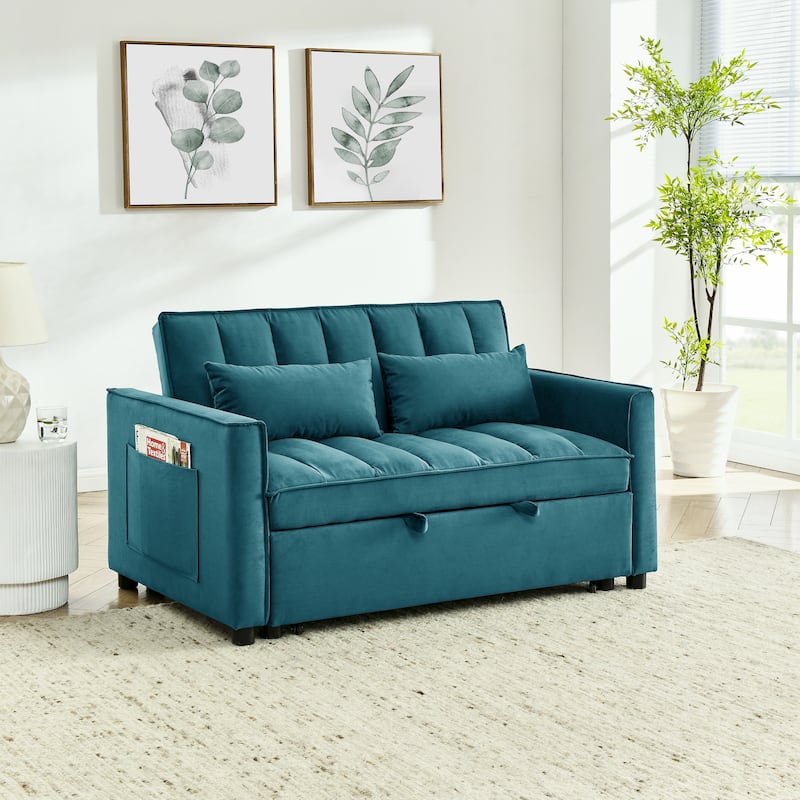 3-in-1 Convertible Pull Out Sleeper Chair Sofa Bed