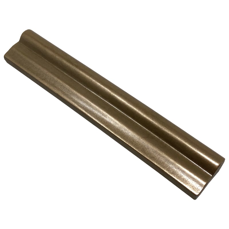 1.3 inch x 8 inch Matte Metallic Chair Rail Wall Tile Trim