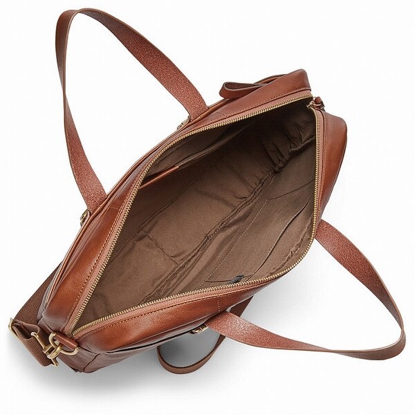 men's haskell leather briefcase