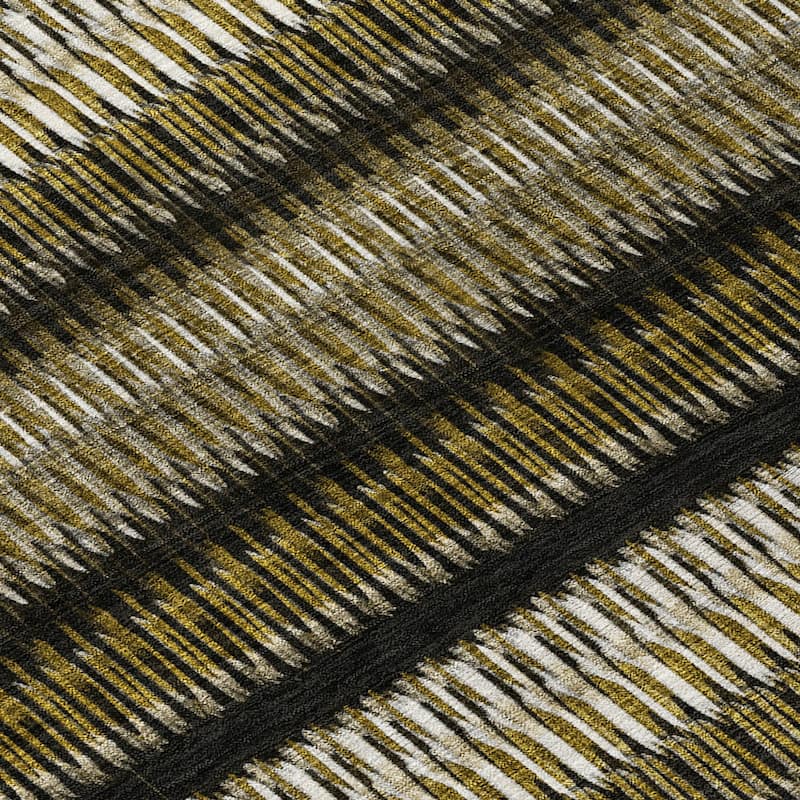 HomeRoots Striped Transitional Rectangle Outdoor Rug