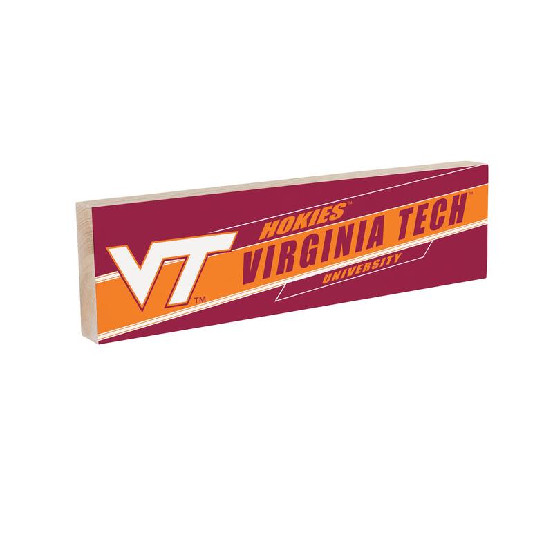 Virginia Tech Wooden Tabletop Mantel Shelf Sign
