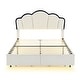 preview thumbnail 8 of 28, Princess-Themed Full Upholstered Platform Bed with LED & Drawers