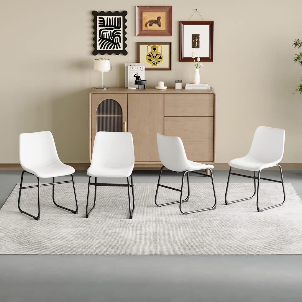 Classic PU Leather Chairs, A stylish seat perfect for modern industrial style environments