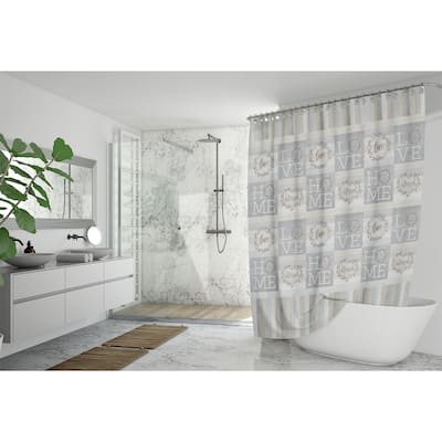Loving Home 71" x 72" Shower Curtain