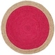 preview thumbnail 25 of 66, SAFAVIEH Handmade Natural Fiber Charlyne Bordered Round Jute Rug