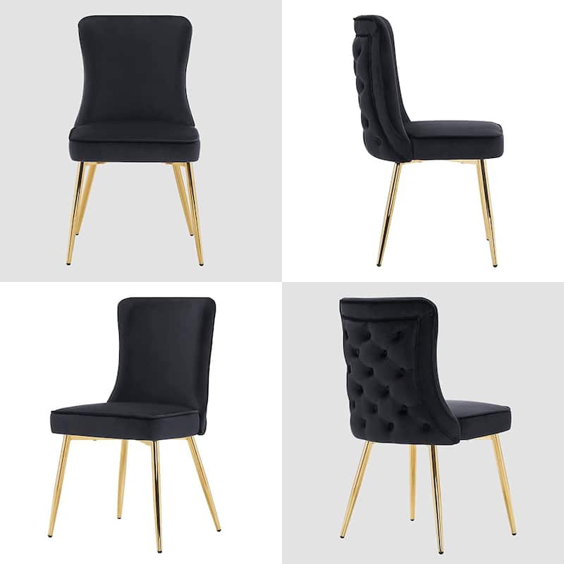Ivinta Tufted Button Back Room Chair Set of 2