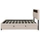 preview thumbnail 9 of 9, Queen size Upholstered Platform Bed w/Twin XL Trundle & 2 drawers and Sockets & USB Ports