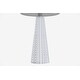 preview thumbnail 83 of 106, 16-in. Glass Lamp w/ Brushed Nickel Accents and Drum Shade