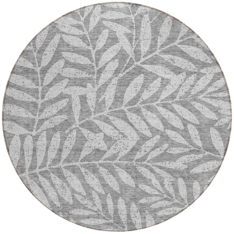 HomeRoots Floral Transitional Rectangle Outdoor Rug