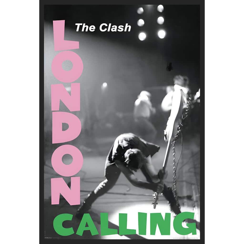 The Clash - London Calling Framed Art Poster - 24 x 36 Inch