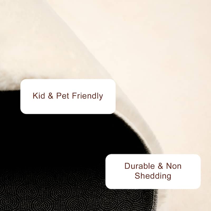 ECARPETGALLERY Argo Plush & Shags Machine Washable Area Rug