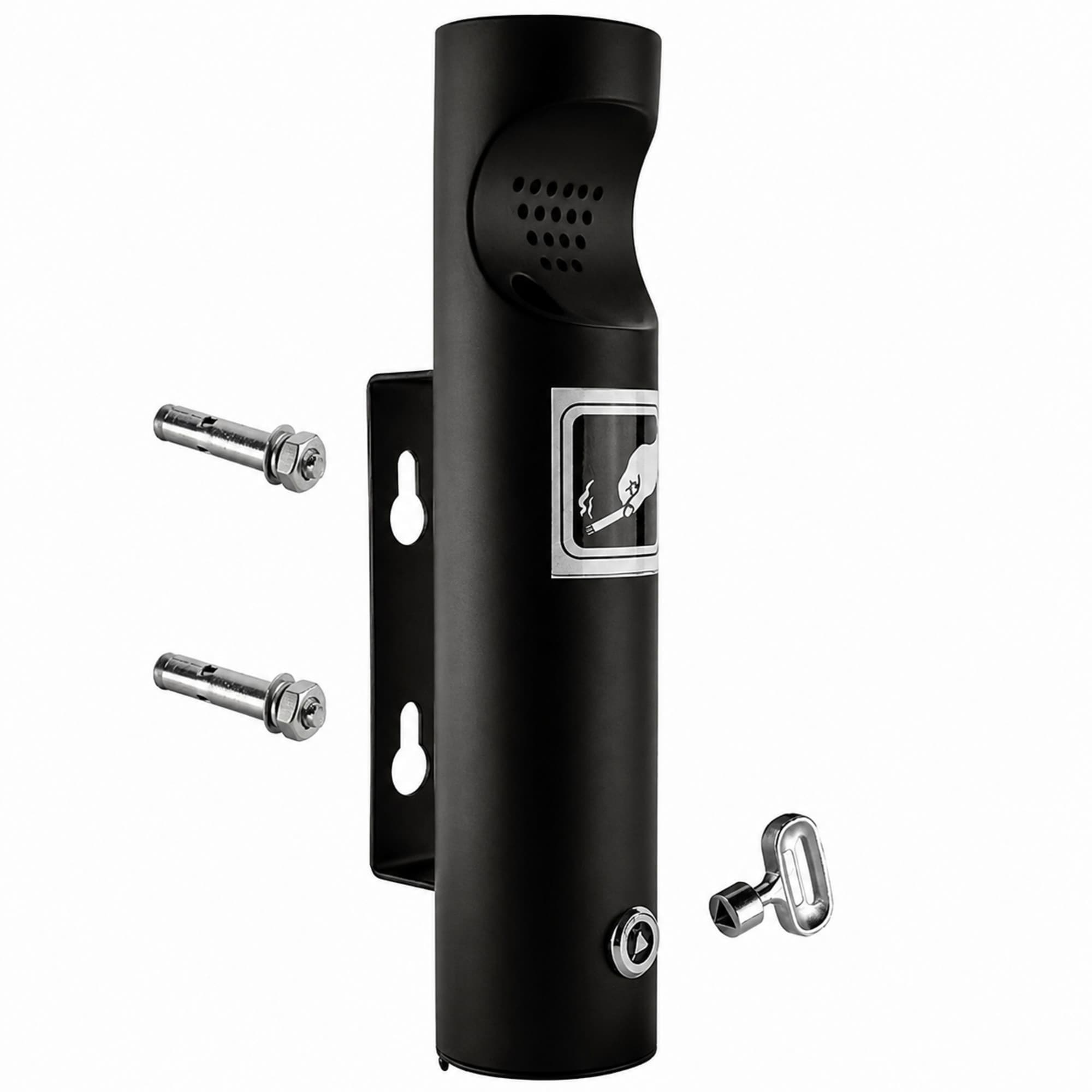 cigarette butt receptacle nyt Elitra Wall Mounted Outdoor Cigarette Receptacles Installed in NYC's