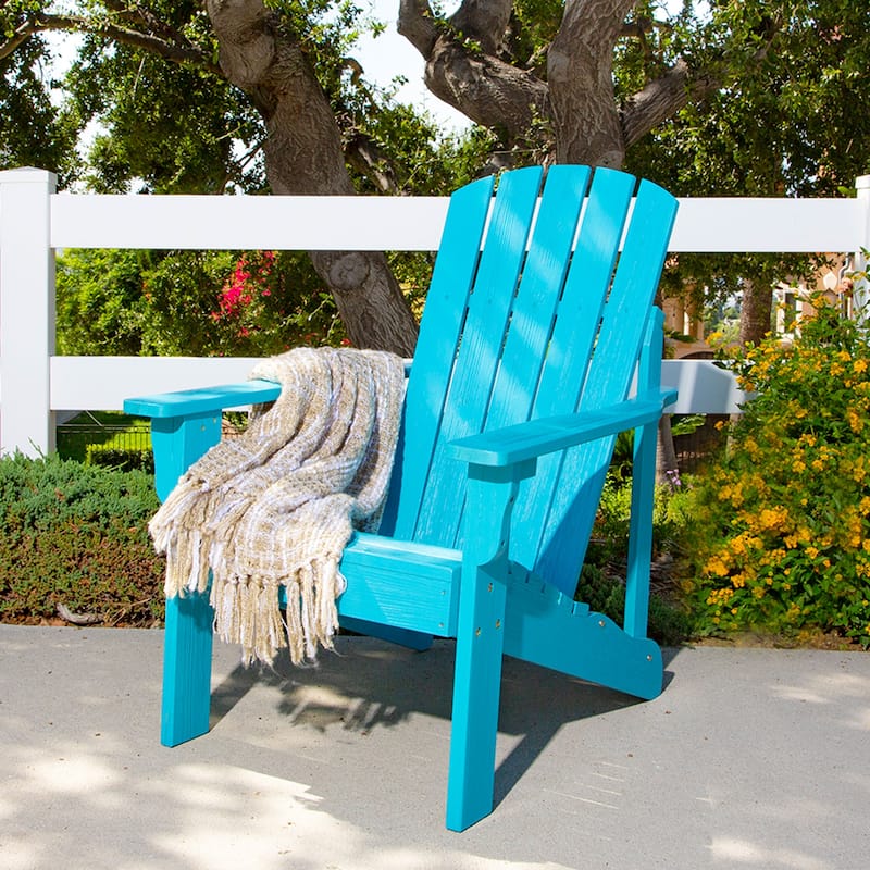 Laguna Outdoor Weather Resistant Wood Patio Adirondack Wood Chair