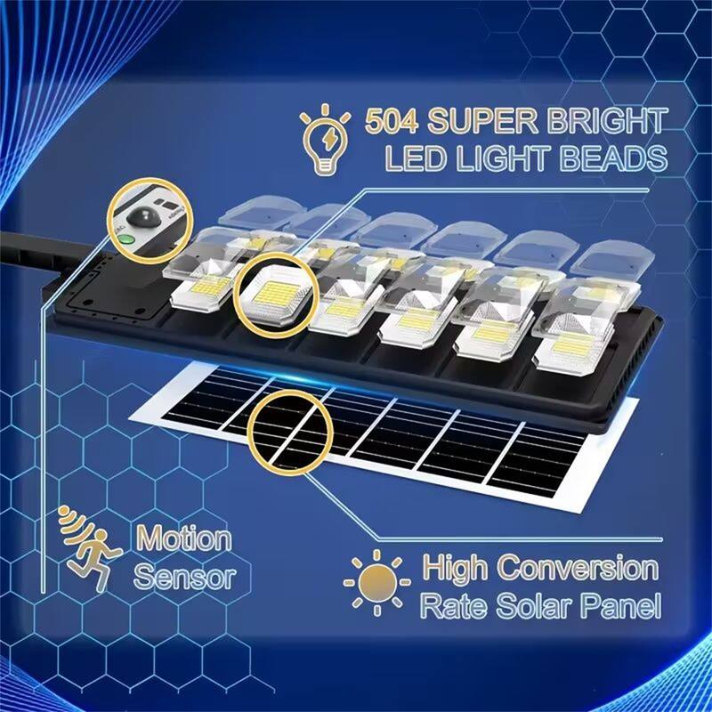 Ultra-Bright 800W Solar Street Light with Dusk to Dawn Sensor