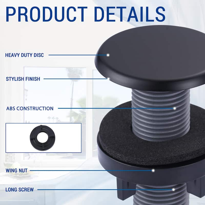 WOWOW 1-3/4 in.Kitchen Sink Hole Cover in Modern