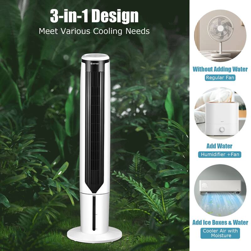 Costway 41'' Evaporative Air Cooler Quiet Cooling Oscillating Fan with - See Details