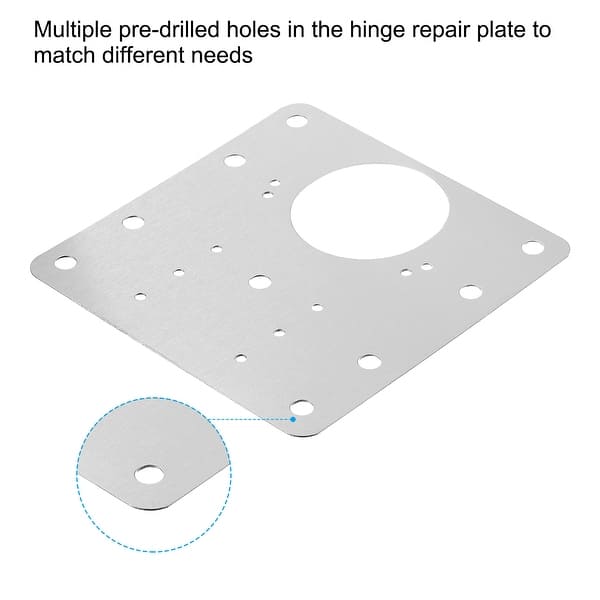BetterJonny 12-Pack Stainless Steel Cabinet Hinge Repair Plates – With Screws & Screwdriver – Fix Loose Or Broken Hinges On Kitchen Cabinets, Cupboards & Wardrobes