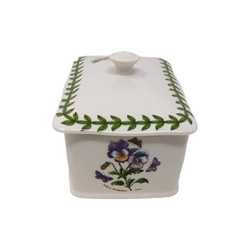 Portmeirion Botanic Garden Covered Treasure Box - 6" L x 3.5" W