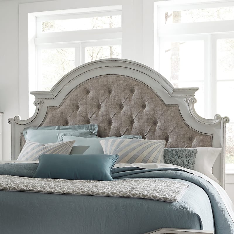Magnolia Manor Queen Upholstered Panel Bed Headboard - 2 Finish Options