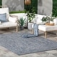 preview thumbnail 1 of 71, Nuloom Wynn Braided Indoor/Outdoor Area Rug 10' Square - Light Blue - Runner