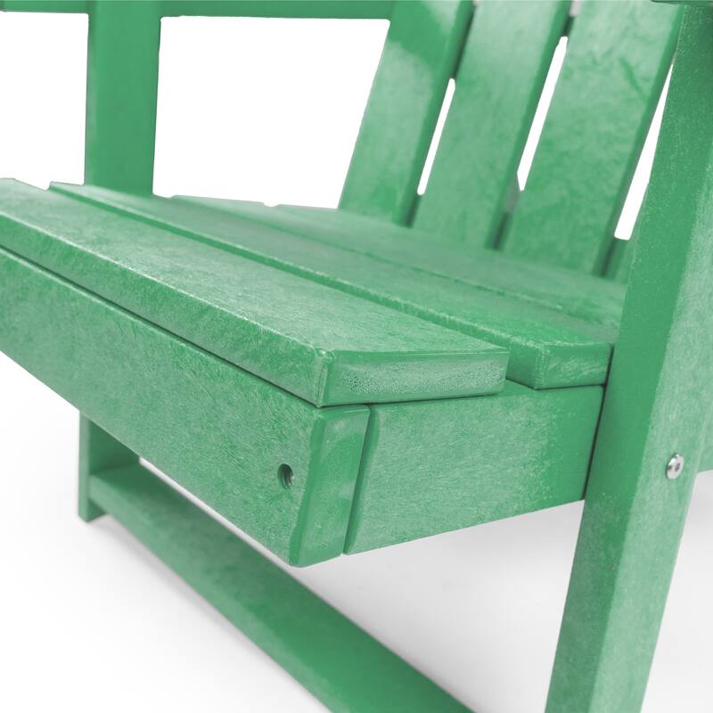 Amalfi Fully Assembled All-Weather HDPE Outdoor Folding Modern Adirondack Chair