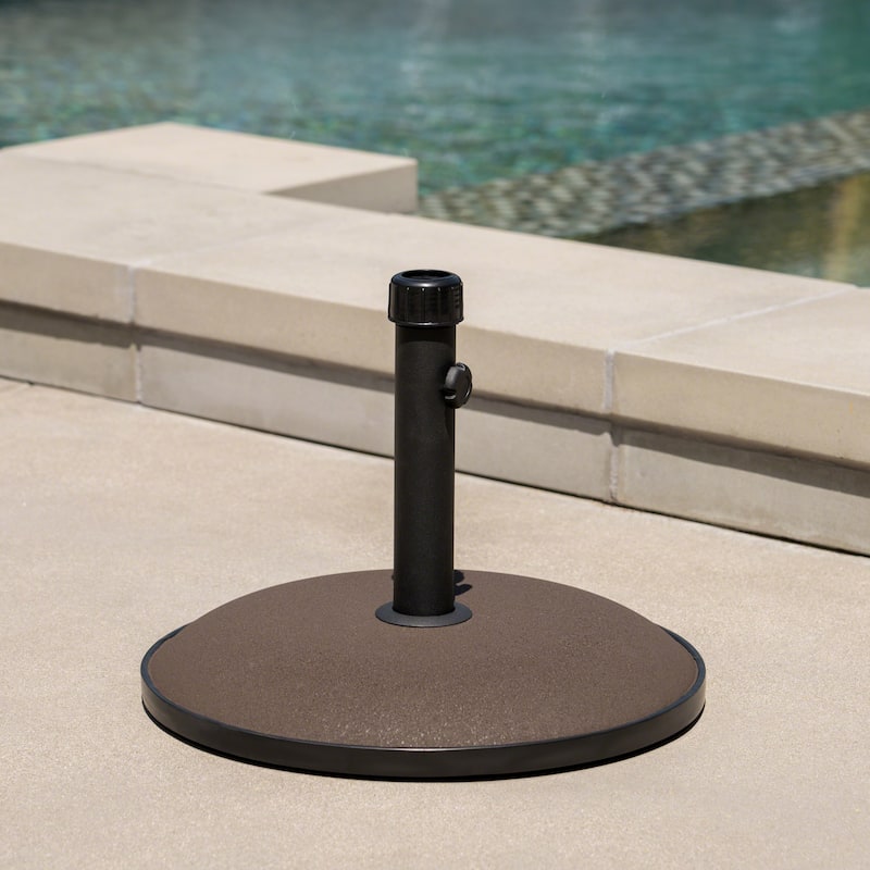 Roomfitters Round 33 lbs Umbrella Base, Sturdy Outdoor Umbrella Holder