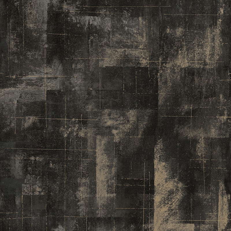 Atwater, Ozone Silver Texture, 33' L X 21" W, Wallpaper Roll - Black