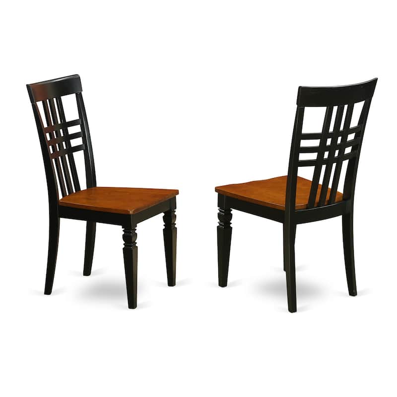 Modern Dining Chair - Linen White Wood Seat - Elegant Kitchen Accent Chair