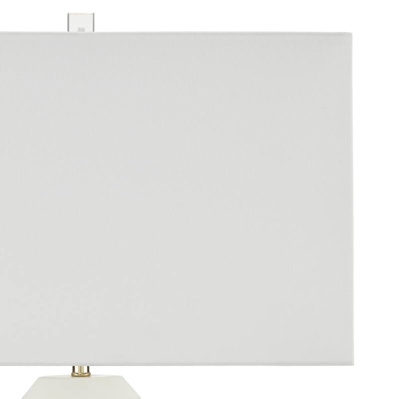 Currey & Company Abbeville White Table Lamp - 30.5"h x 18"w x 11"d