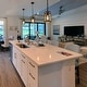 preview thumbnail 21 of 20, Modern Farmhouse Cylinder Pendant Light Wood Grain Island Light for Kitchen Island Dining Room
