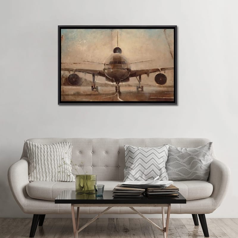 iCanvas "Tonal Plane" by Joseph Cates Framed