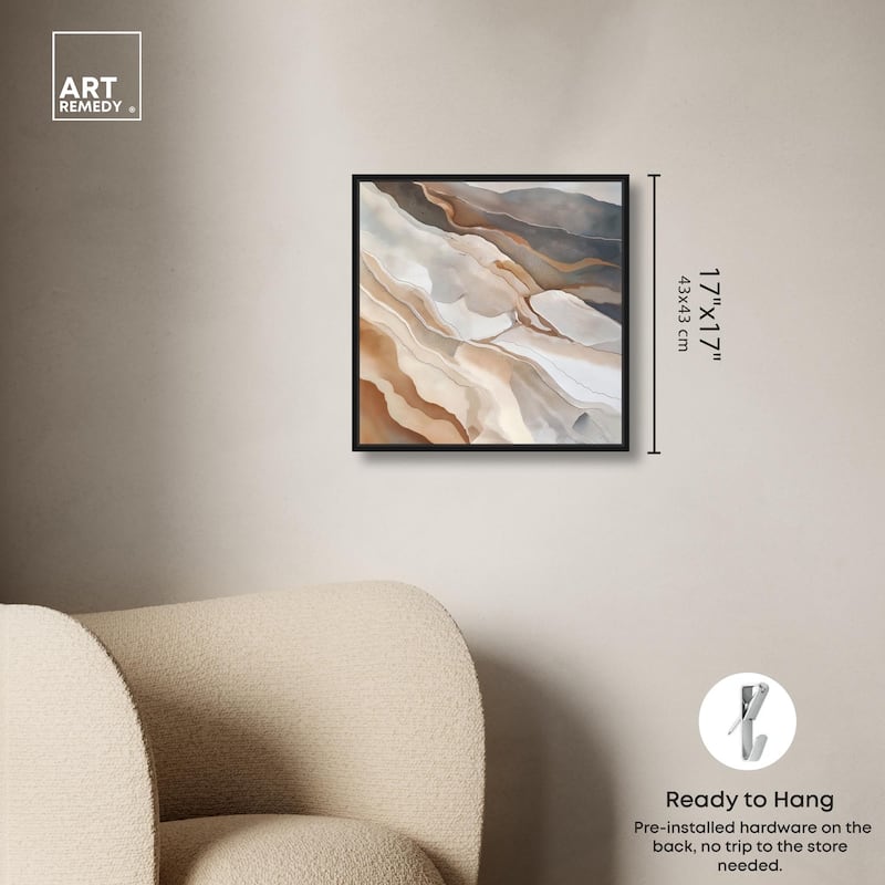 Earthen Flow Canvas by Art Remedy