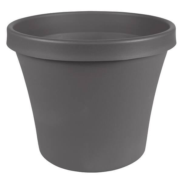 slide 1 of 5, Bloem Terra Pot Planter 16" Charcoal Gray - 16