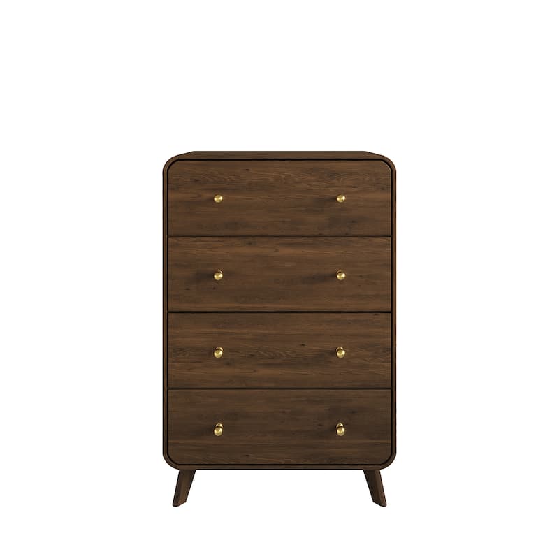 CraftPorch Contemporary 4-Drawers Chest - Brown