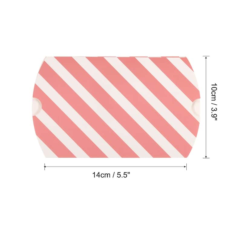 Pillow Boxes, 20Pcs Wedding Gift Boxes 5.5 x 3.9 Inch for Wedding Blue - Pink