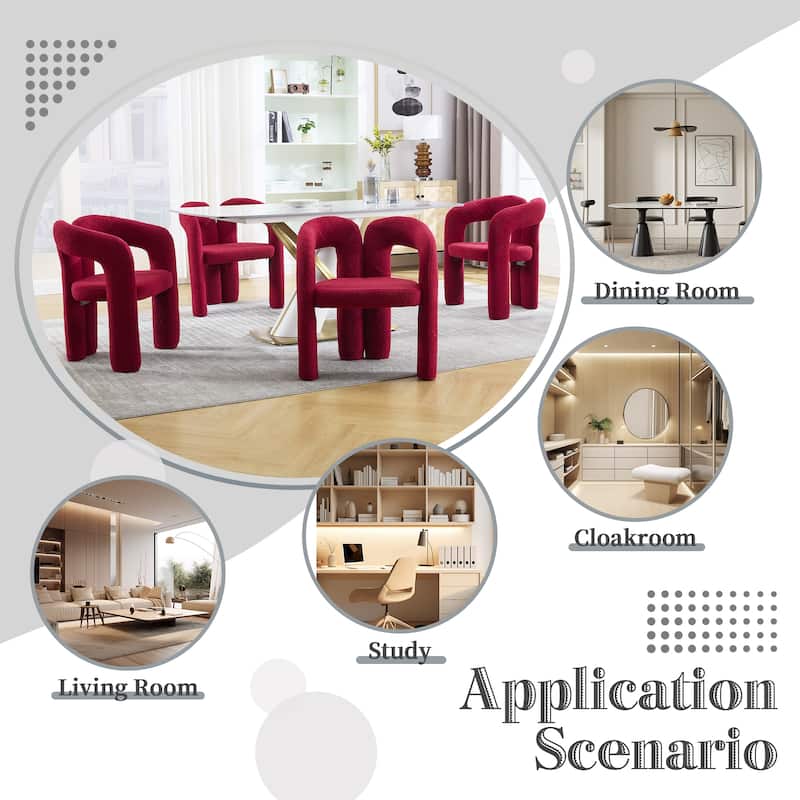 Modern Velvet Upholstered Accent Chair – Barrel-Shaped Dining Side Chair For Kitchen Or Living Room (Set Of 2)‌