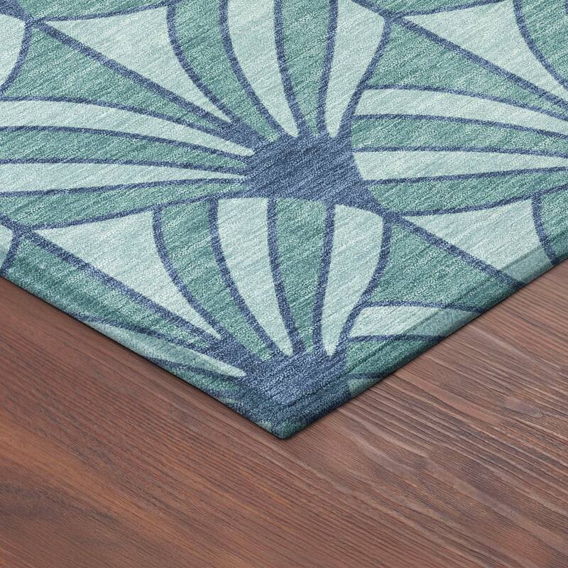 Machine Washable Indoor/ Outdoor Casual Kim Chantille Rug