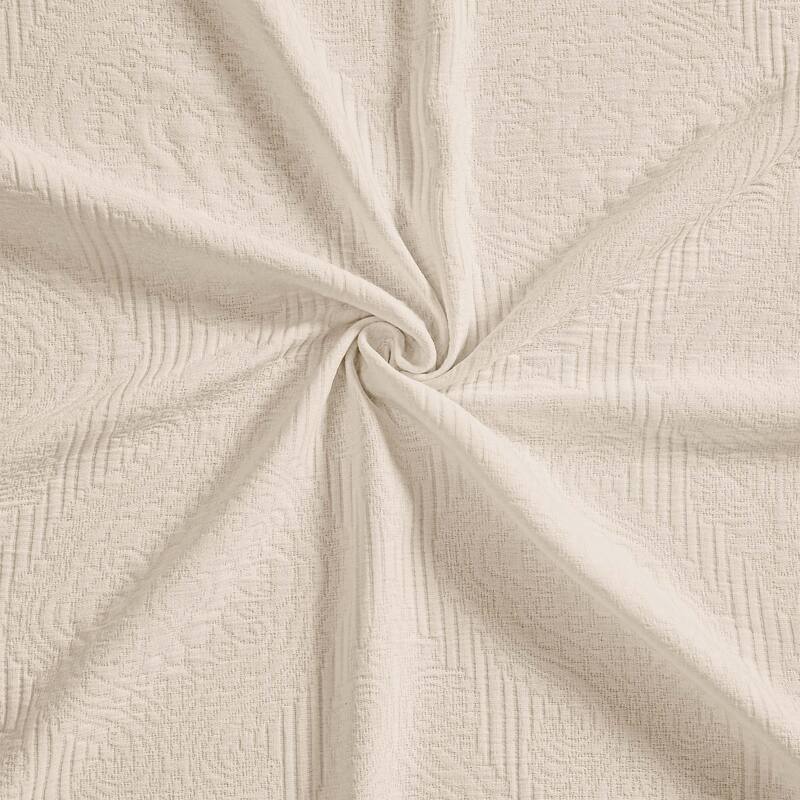 Superior Florin Jacquard Scrolling Medallion Cotton Bedspread Set