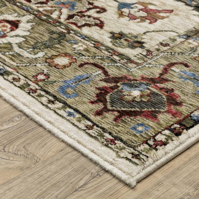 Style Haven Henretta Bordered Persian Fringe Edge Area Rug
