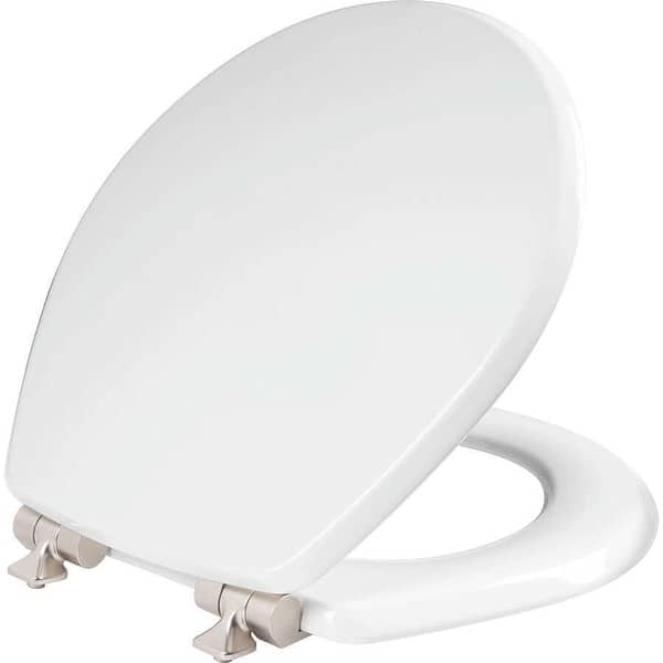 https://ak1.ostkcdn.com/images/products/is/images/direct/0c0fbdbeb8e1f9dcba5e9fc307554d6c77178946/Benton%3F-Round-Enameled-Wood-Toilet-Seat-in-White-with-STA-TITE%3F-Seat-Fastening-System%3F-and-Whisper%E2%80%A2Close%3F-Brushed-Nickel-Hinge.jpg?impolicy=medium