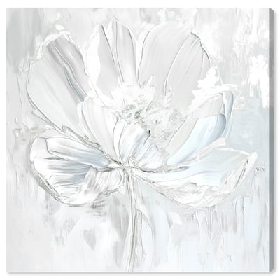 Art Remedy Off-White Magnolia II Floral Fine 1 Piece Canvas Wall Art