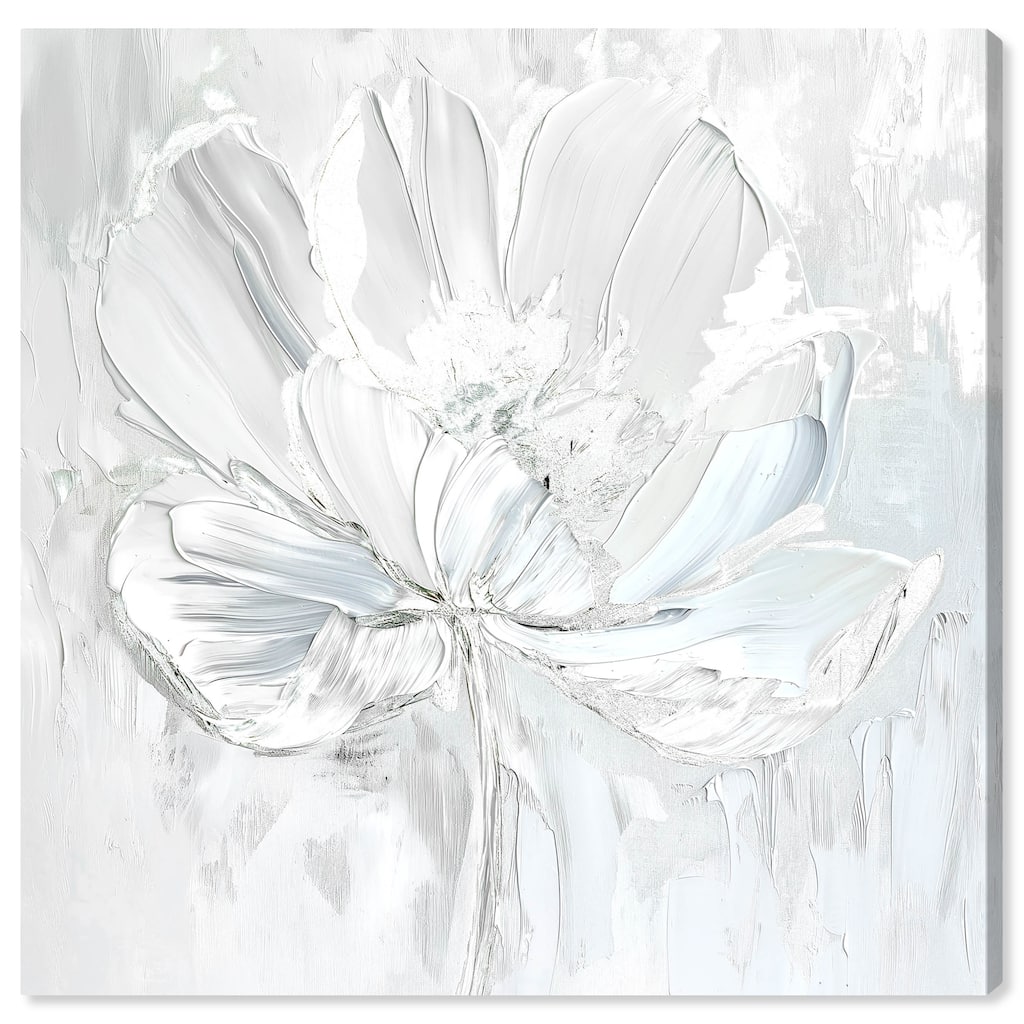 Art Remedy Off-White Magnolia II Floral Fine 1 Piece Canvas Wall Art