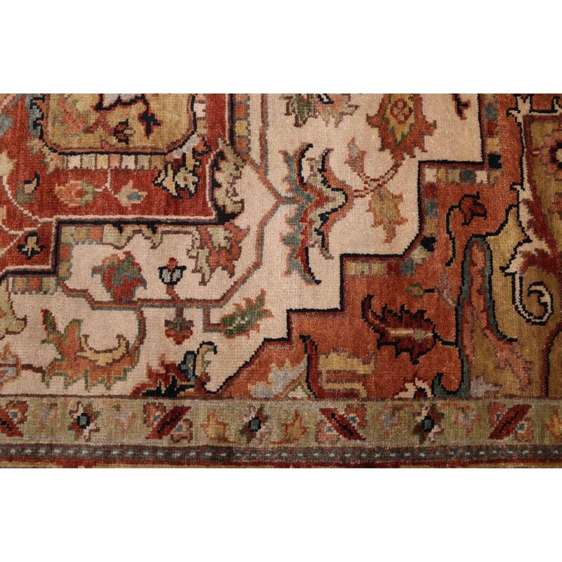 ECARPETGALLERY Hand-knotted Jules Sultane Ivory Wool Rug - 7'10 x 10'1