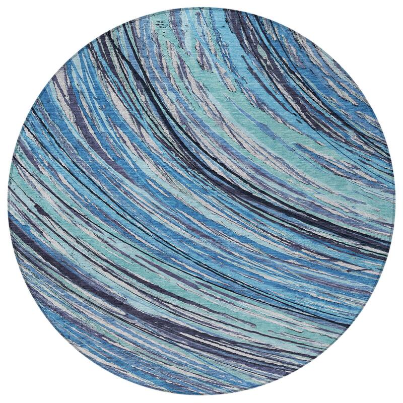 HomeRoots Abstract Transitional Rectangle Outdoor Rug